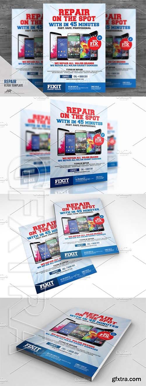 CreativeMarket - Phone Repair Flyer 2082400