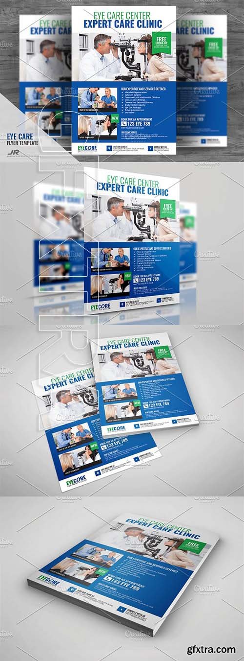 CreativeMarket - Eye Care Ophthalmology Center Flyer 2082358