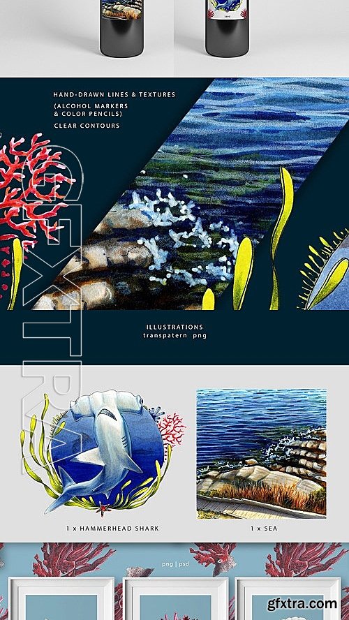 CM - Marine patterns and illustrations 2090560