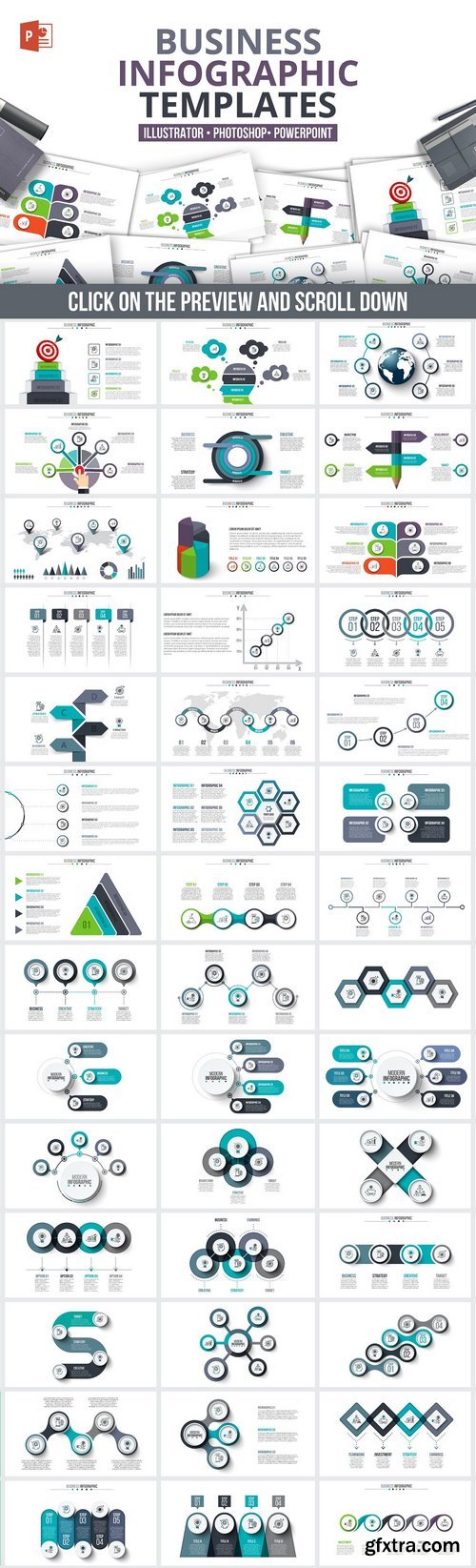 CM - Business powerpoint infographics 1418742