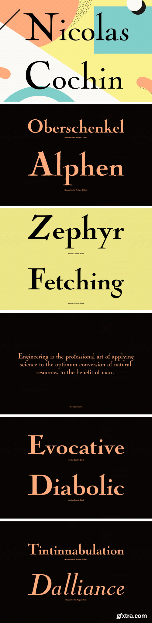 Nicolas Cochin Font Family