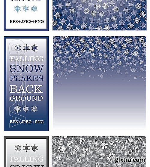 CM - Snowflakes Backgrounds Collection 2090274