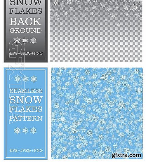 CM - Snowflakes Backgrounds Collection 2090274