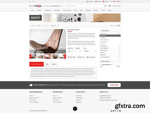 CM - Maxshop - eCommerce PSD Template 1441612