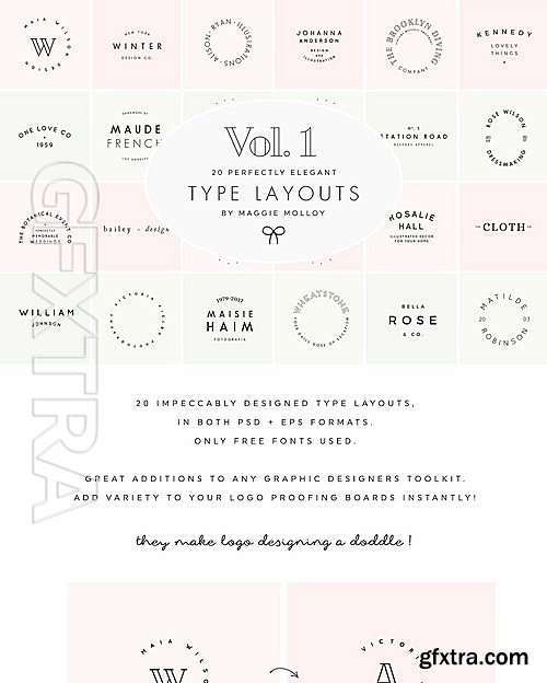 CM - Type Layouts Vol 1 Text Based Logos 2075762
