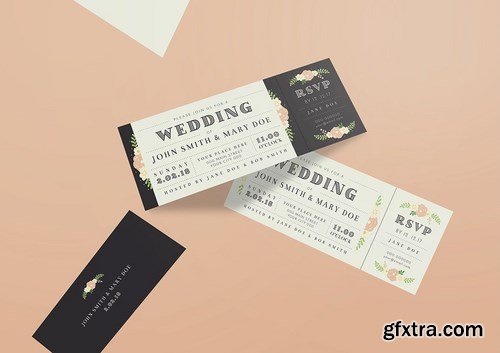 Wedding Invitation Ticket