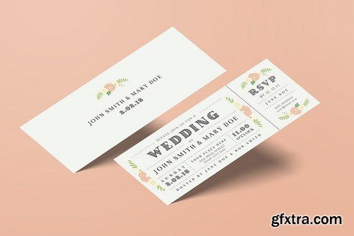 Wedding Invitation Ticket