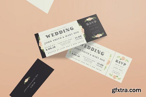 Wedding Invitation Ticket