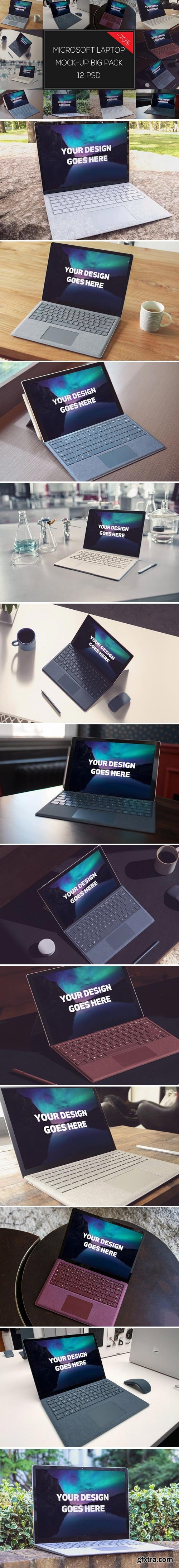 CM - Microsoft Laptop Mock-up Pack #2 2057400