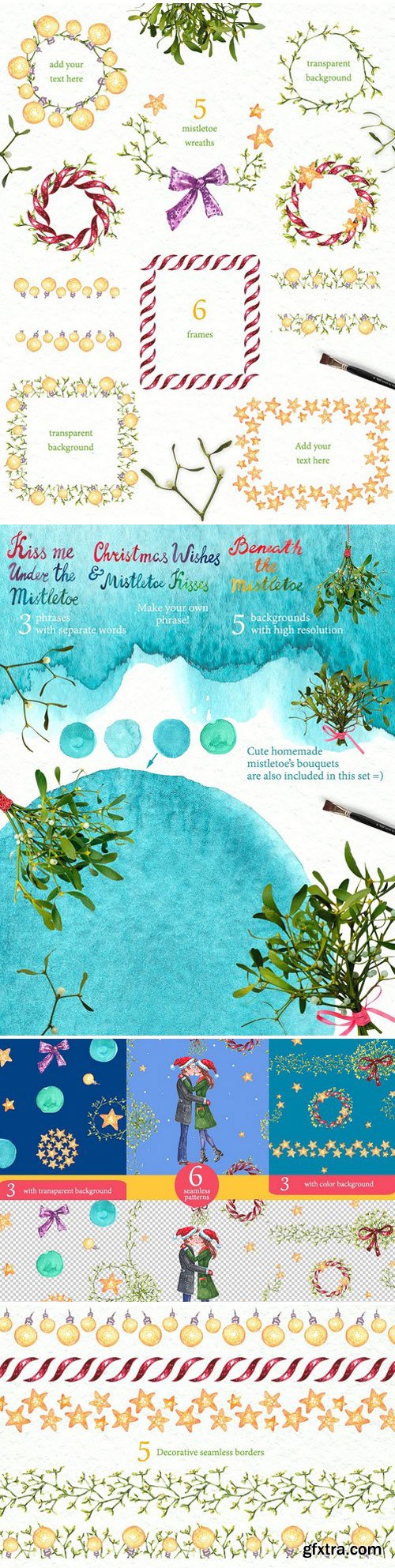 CM - Christmas Mistletoe Watercolor Set 2058418