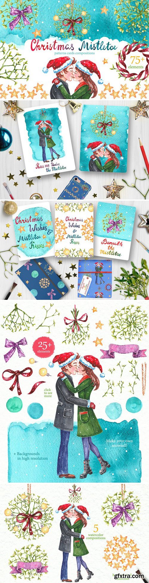 CM - Christmas Mistletoe Watercolor Set 2058418