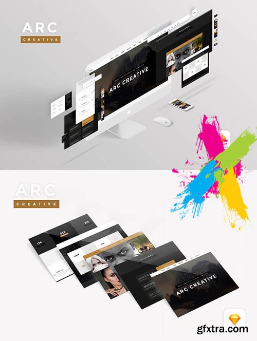 CreativeMarket - Arc Creative Website Template 2083714