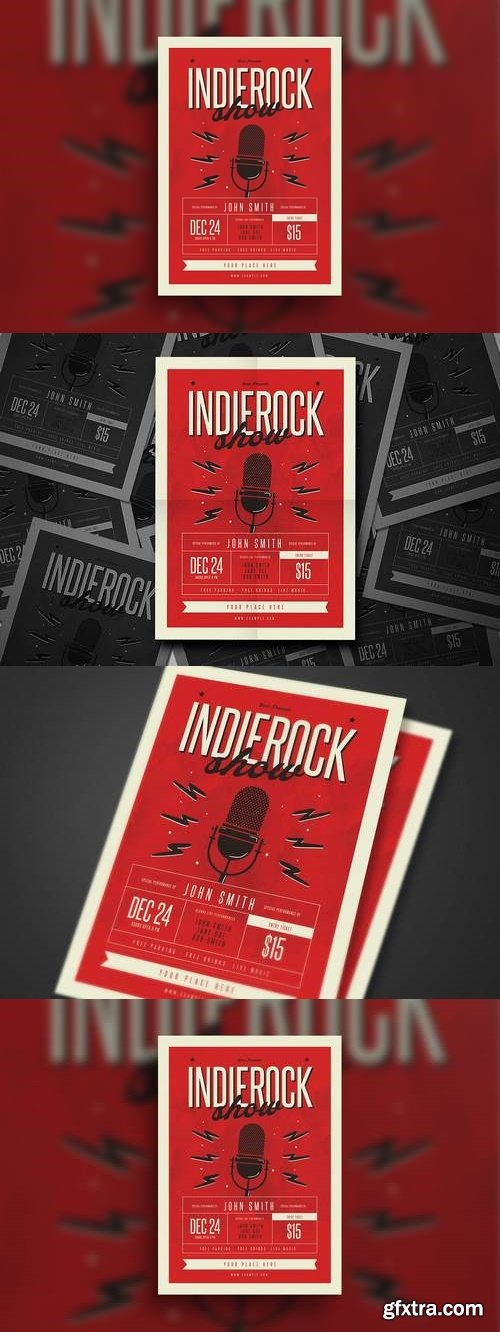 Indierock Event flyer