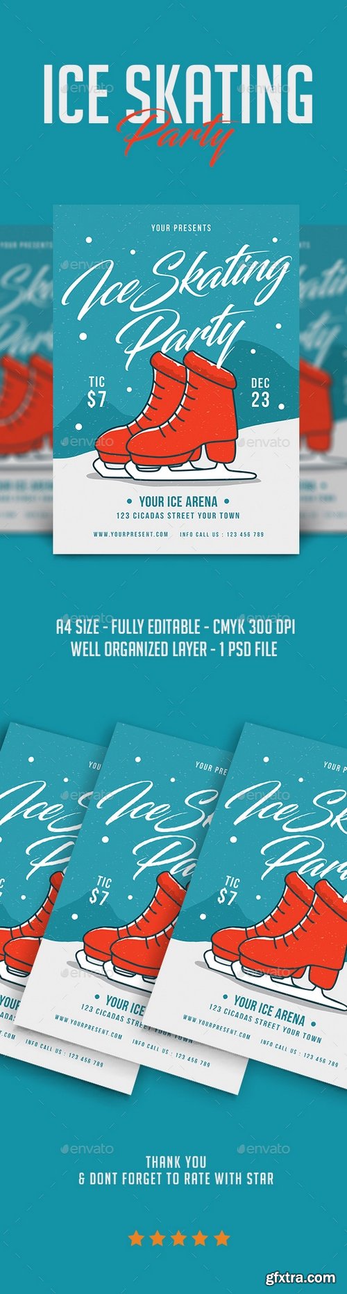 Graphicriver - Ice Skating Party Flyer 21087919