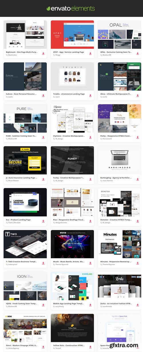Envato Elements - Landing Page Templates