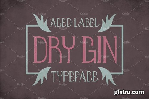 CreativeMarket Dry Gin Vintage Label Typeface 1873597