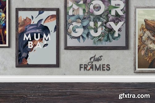 CreativeMarket Just Frames - Prints Mockups 2113402