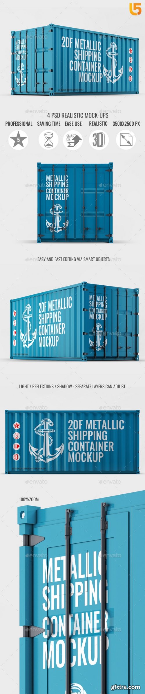 Graphicriver - Shipping Container Mock-Up 21074388