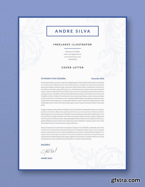 CreativeMarket Professional Resume / CV Template 2089672