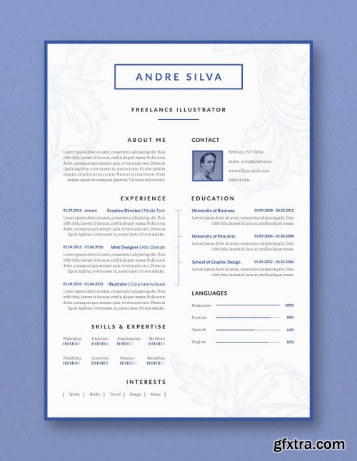 CreativeMarket Professional Resume / CV Template 2089672