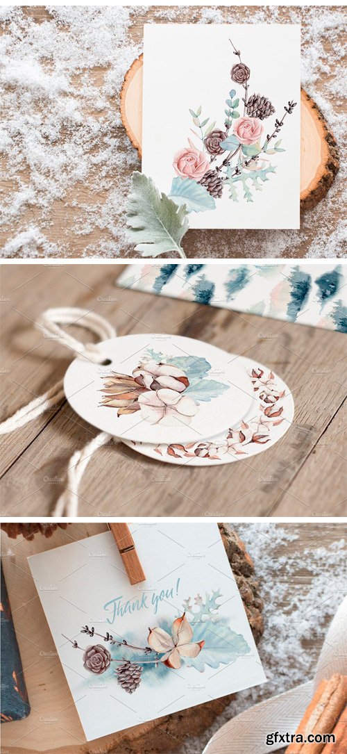 CM - GENTLE WINTER Watercolor Collection 2034307