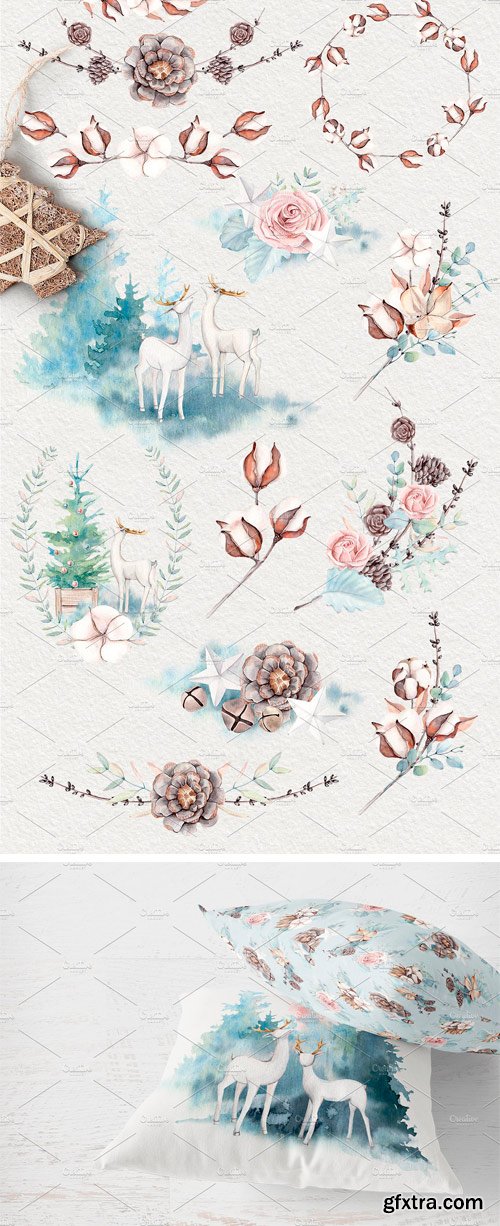 CM - GENTLE WINTER Watercolor Collection 2034307