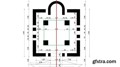 Barrel Vaulting Pavilion – One Point Perspective (Architectural Constructed Perspective 101)