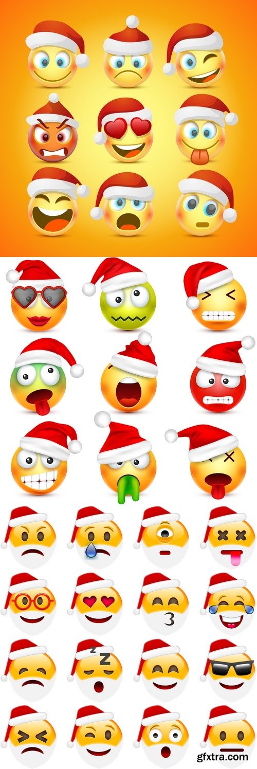 Vectors - Christmas Different Smiles 2