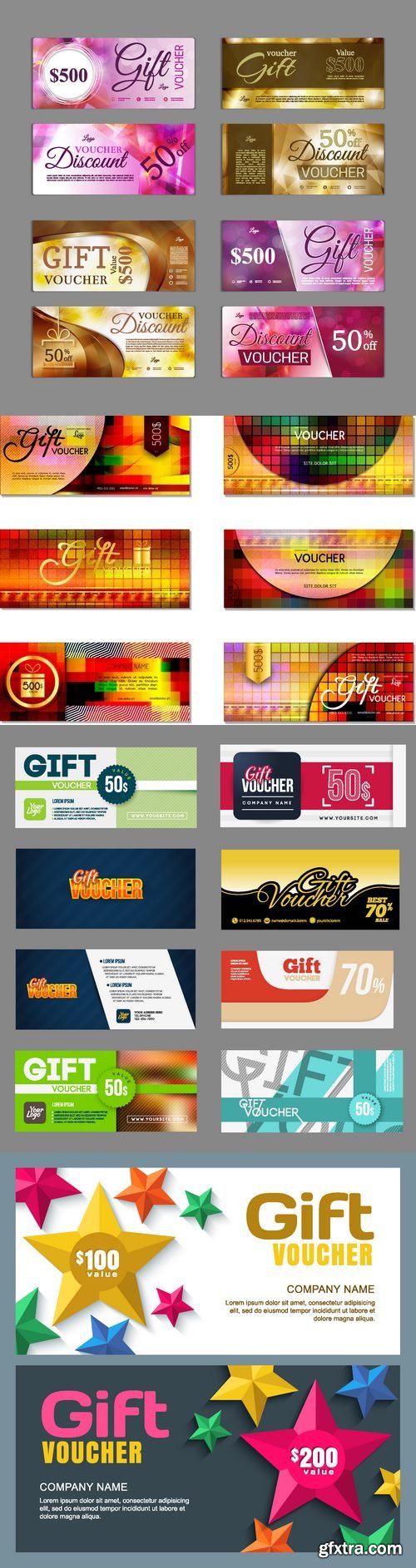 Vectors - Gift Voucher Templates 38