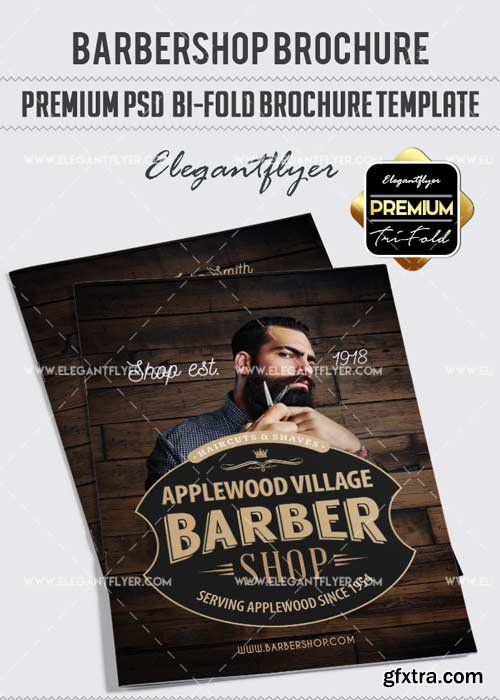 Barbershop V6 Flyer PSD Template + Facebook Cover