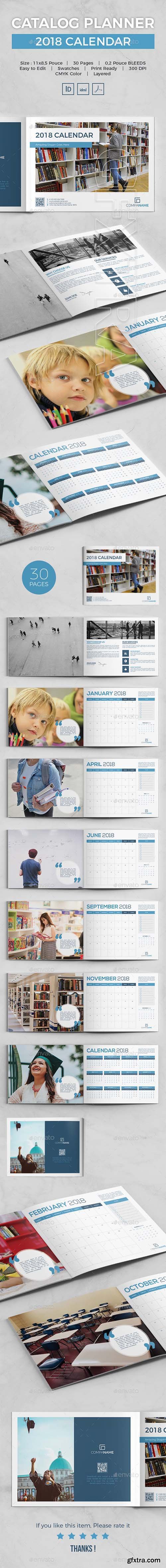 GraphicRiver - Catalog Planner 2018 Calendar 21059317