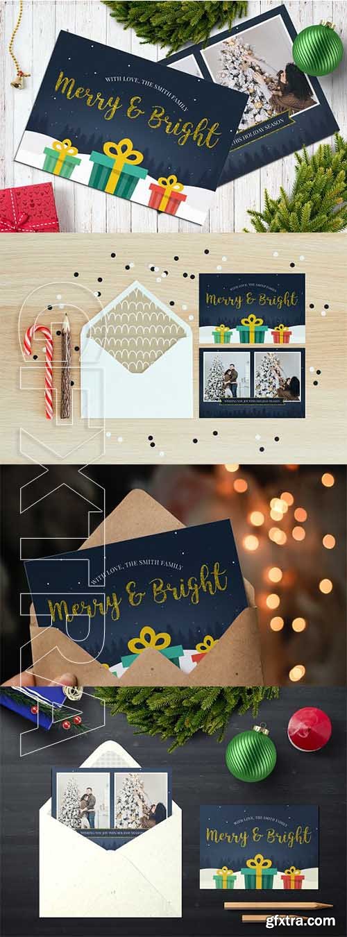 CreativeMarket - Christmas Postcard 5x7 V16 2111313