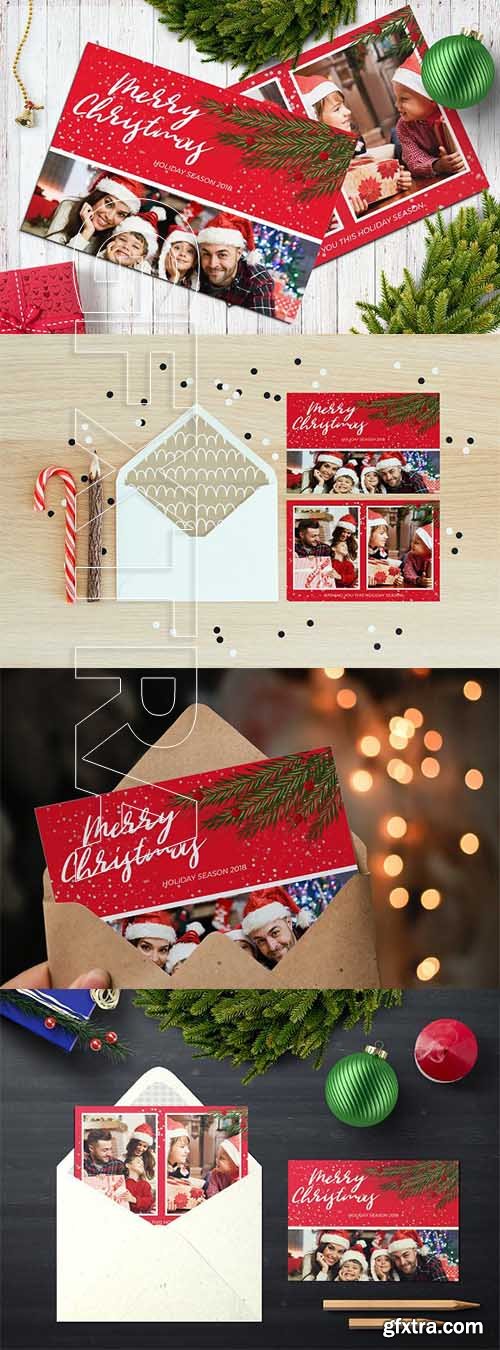 CreativeMarket - Christmas Postcard 5x7 V15 2111312