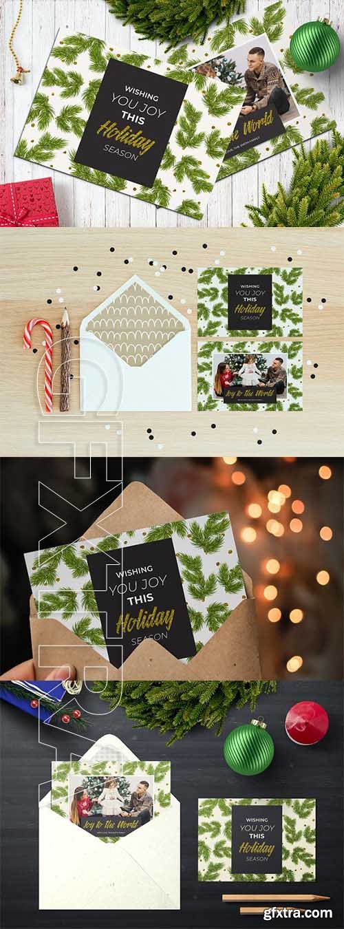 CreativeMarket - Christmas Postcard 5x7 V18 2111320