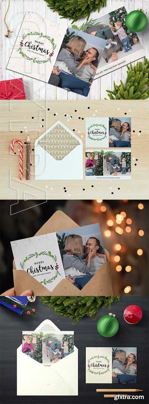 CreativeMarket - Christmas Postcard 5x7 V19 2111323