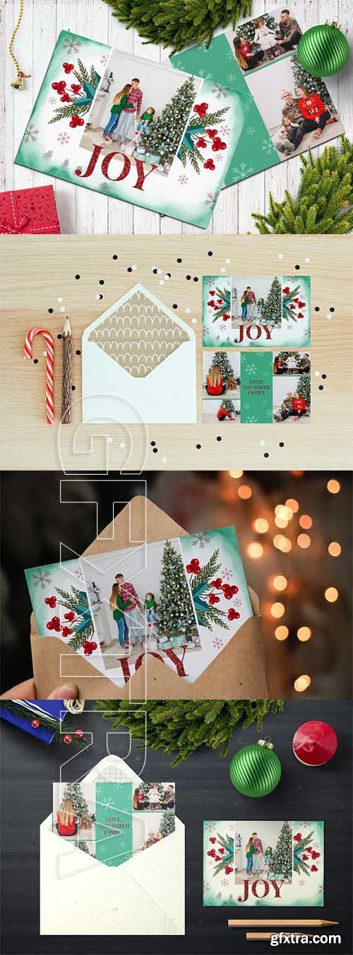 CreativeMarket - Christmas Postcard 5x7 V20 2111330