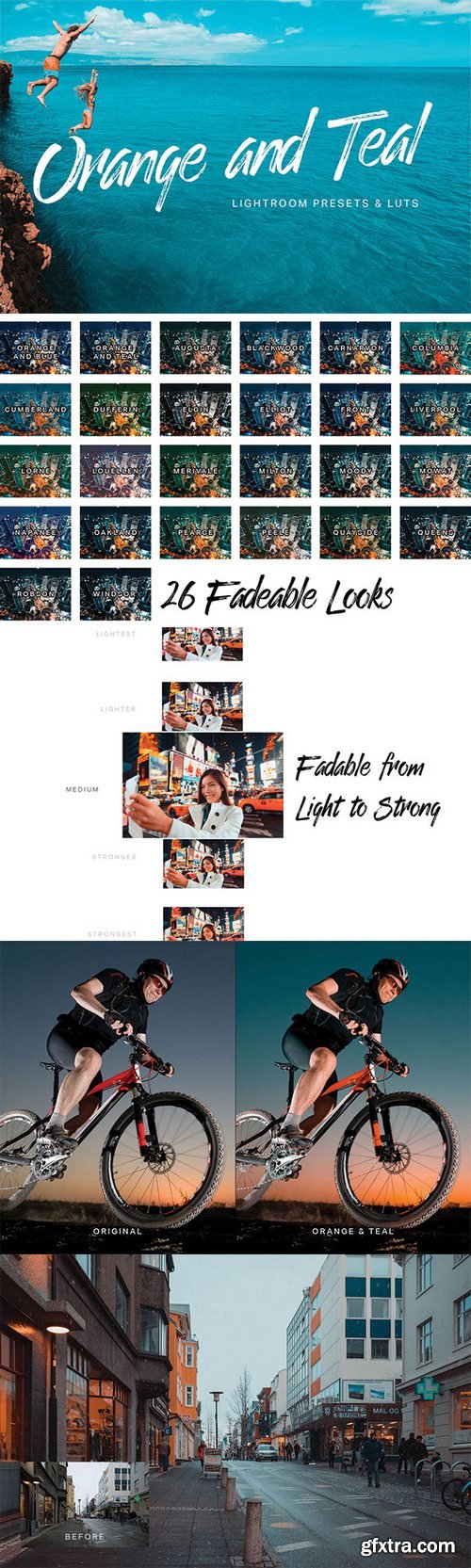 Graphicriver - Orange Teal Lightroom Presets and LUTs 21091784