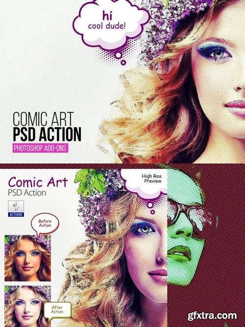 Comic Art PSD Action