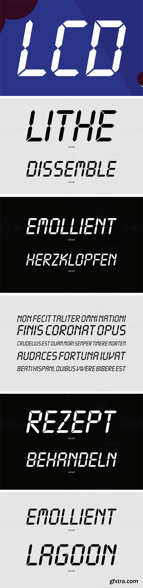 LCD Font