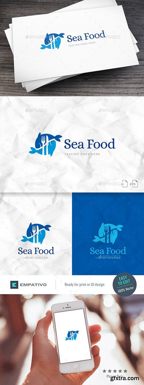 Graphicriver - Seafood Logo Template 20394839