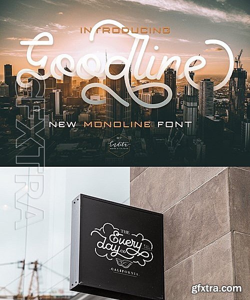 CM - Goodline - Monoline Font + Extras 2118479