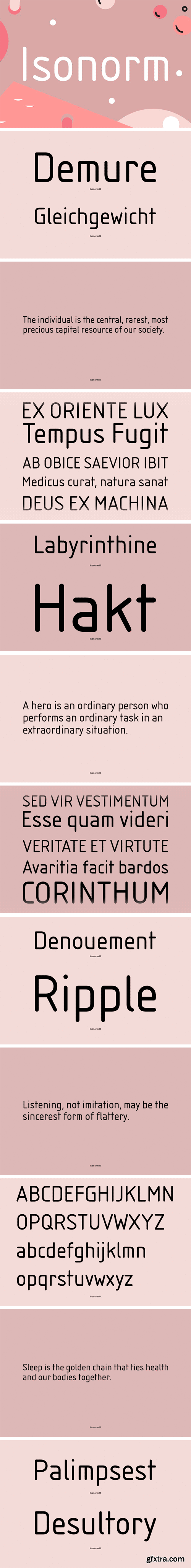 URW Isonorm Font