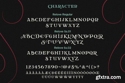 Relove Font Family - 3 Fonts