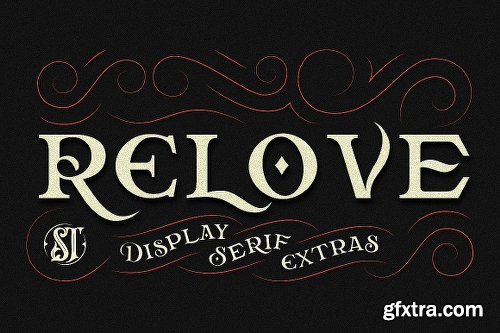 Relove Font Family - 3 Fonts