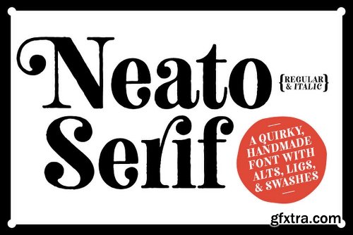 Neato Serif Font Family - 2 Fonts