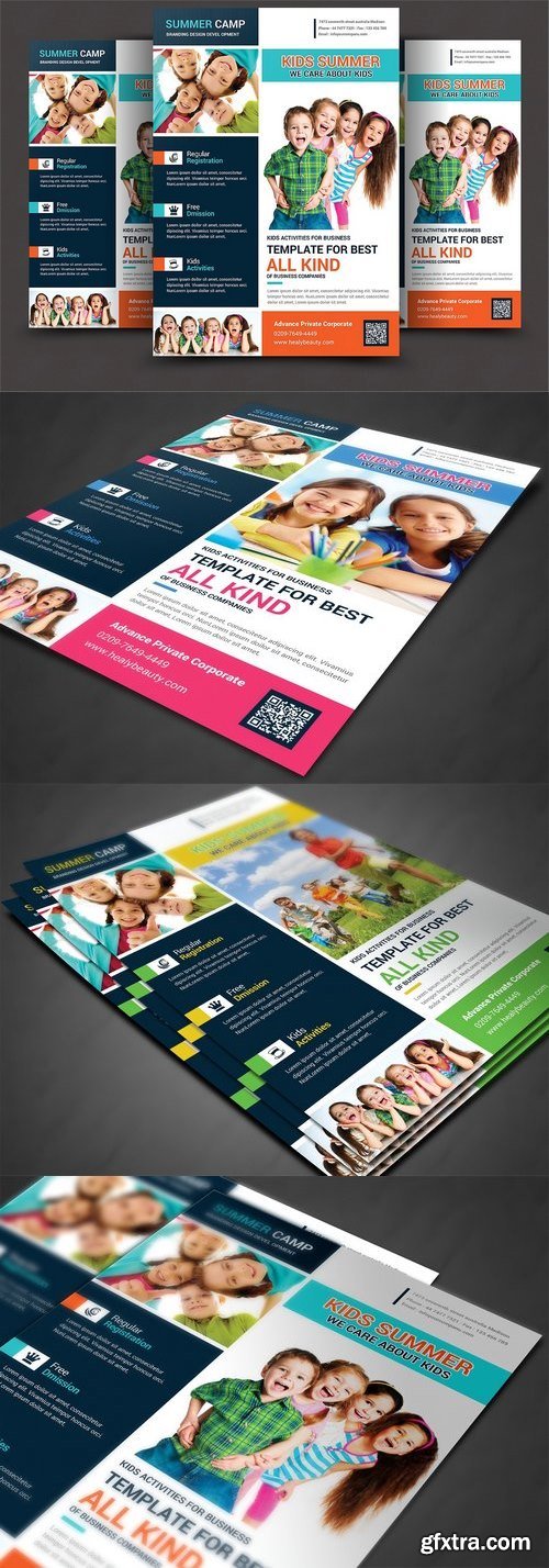 CM - Kids Summer Camp Flyer Templates 1456318