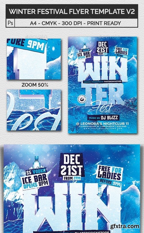 GraphicRiver - Winter Festival Flyer Template V2 21097907