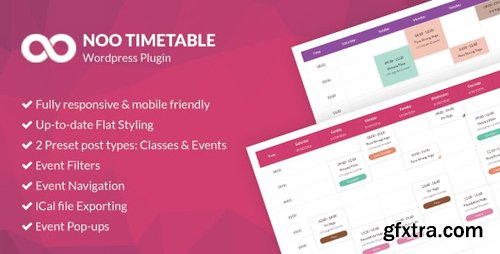 CodeCanyon - Noo Timetable v2.0.4 - Responsive Calendar & Auto Sync WordPress Plugin - 17511898