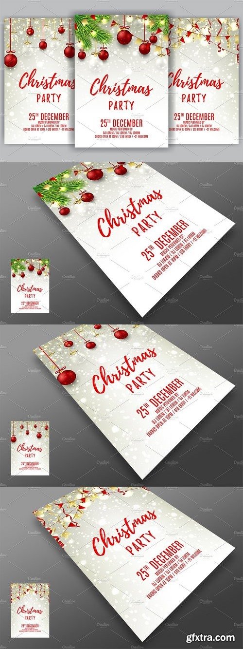 CM - Beautiful Christmas party flyer 986832