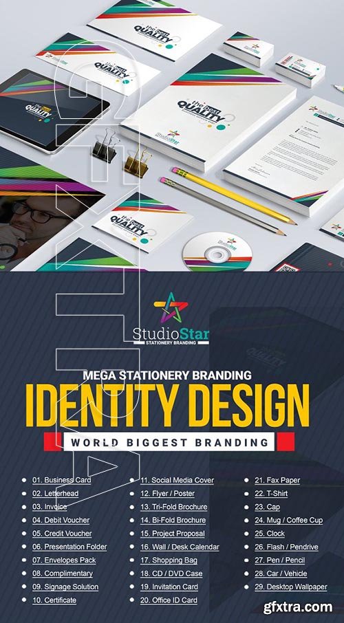 CreativeMarket - Stationery Mega Branding Identity 2128818